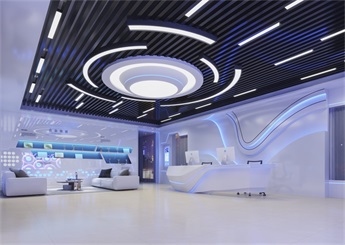 杭州科技办公展厅设计效果图
