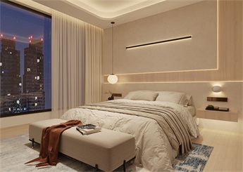 杭州酒店客房装修设计案例效果图